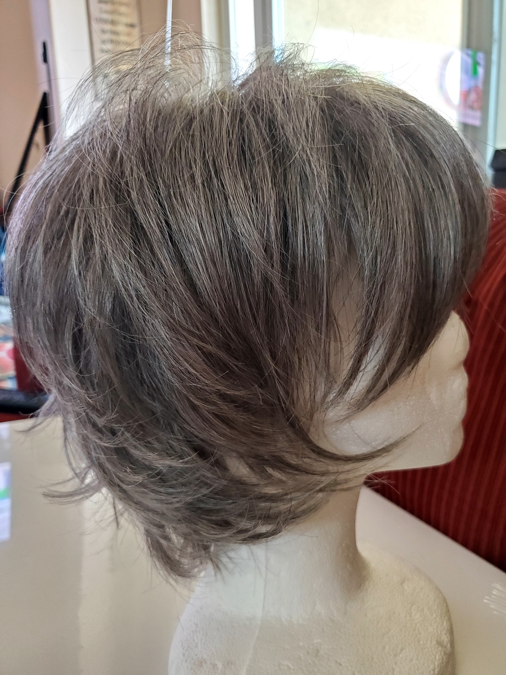 Godiva's Secret Freedom Average Wig Layered Natural Grey Orig 209. Now 80. NEW - Picture 9 of 15